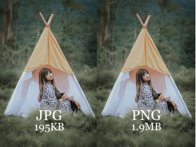 Foto JPG vs PNG